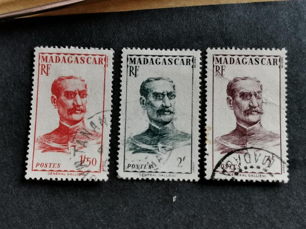 Madagascar 1946 - Général Galiéni, Enlèvement ou Envoi, Autres pays, Affranchi