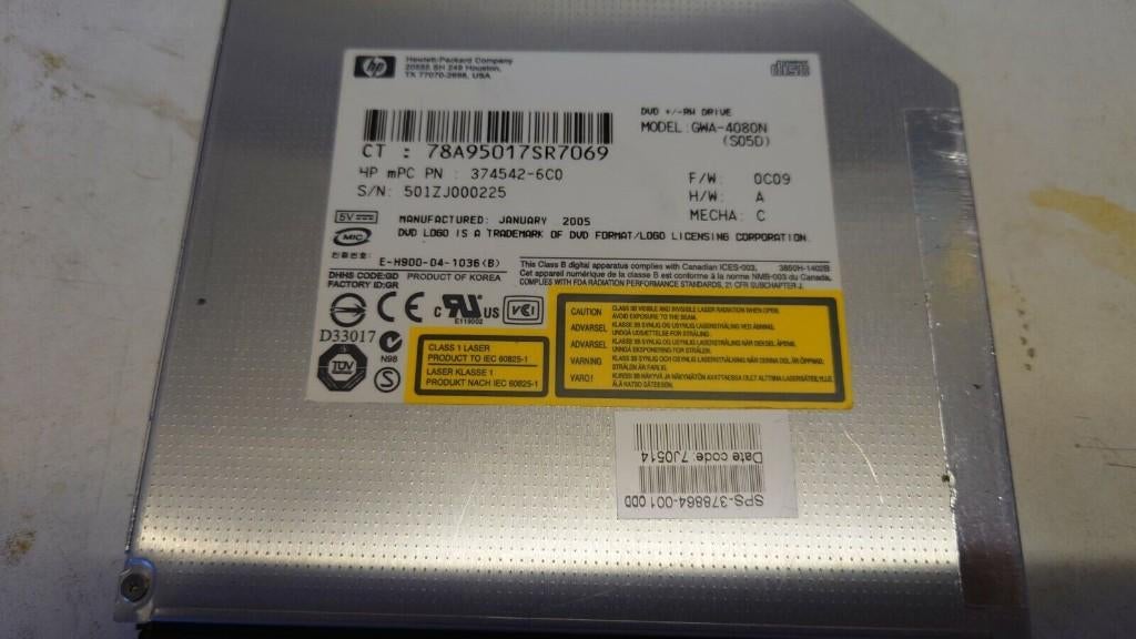 Hp SLIM GWA-4080N brander voor laptop en dvd-speler, Computers en Software, Optische drives, Gebruikt, Intern, Dvd, Verzenden