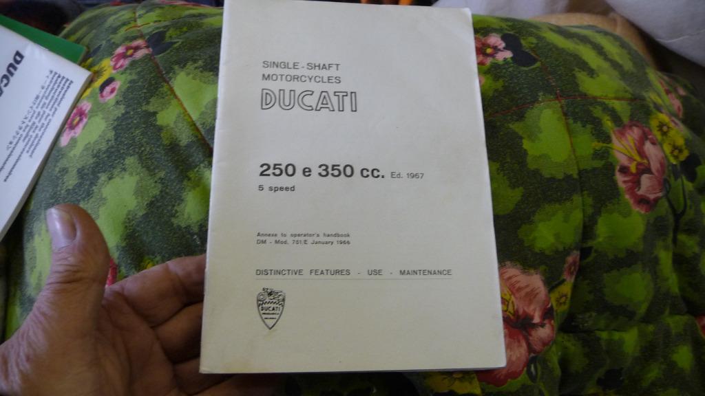 Origineel instructieboekje Ducati 250 350 narrowcase Monza >, Motoren, Ophalen of Verzenden, Ducati