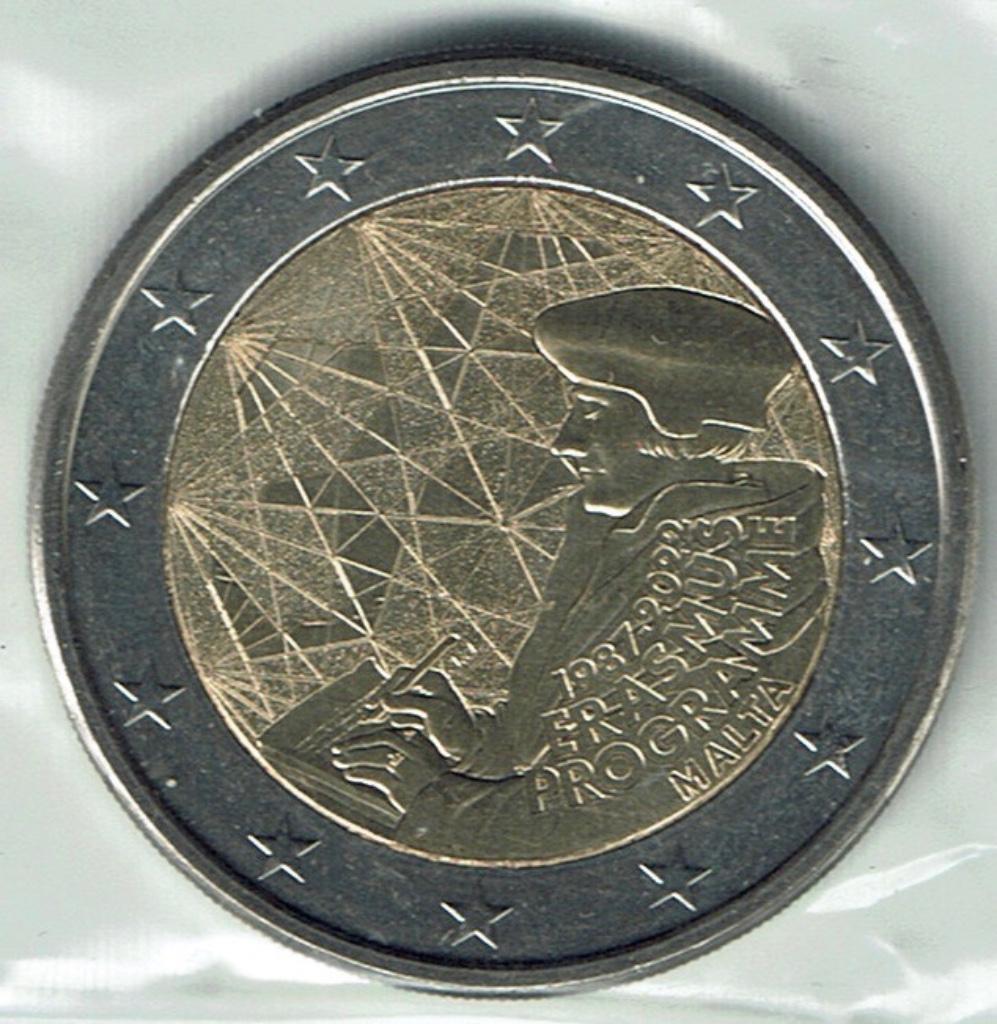 2 euro Erasmus programma 2022 Malta UNC, Verzenden, Malta, 2 euro, Losse munt