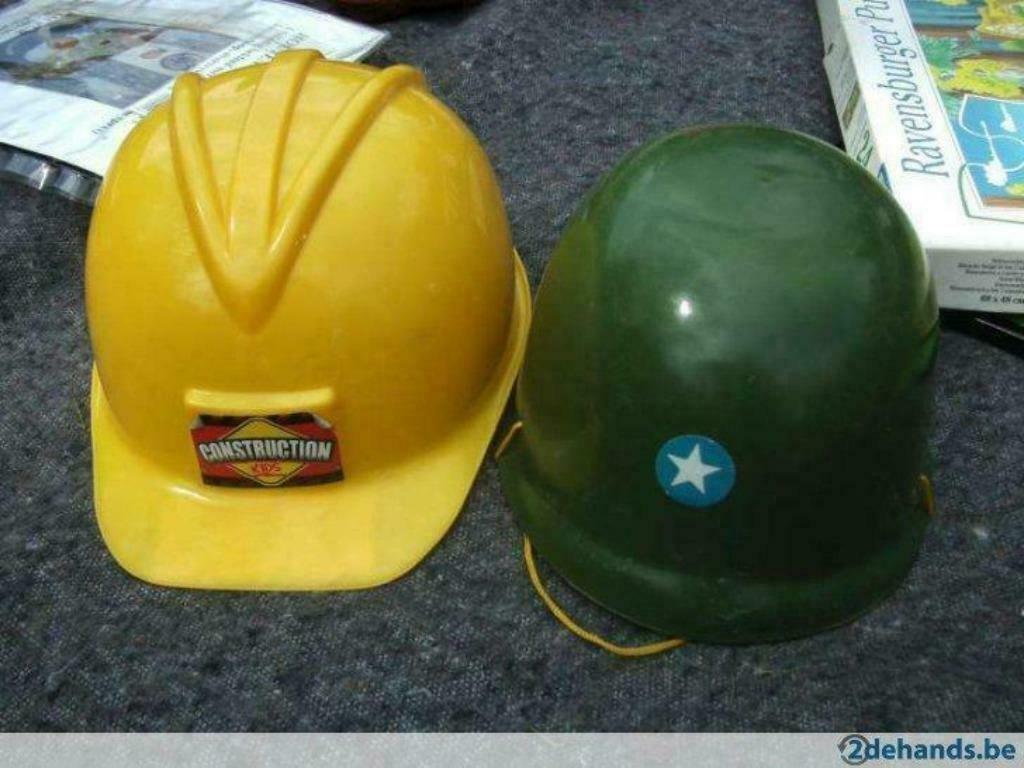 soldaten- en brandweerhelm, Ophalen of Verzenden, Gebruikt, Jongen