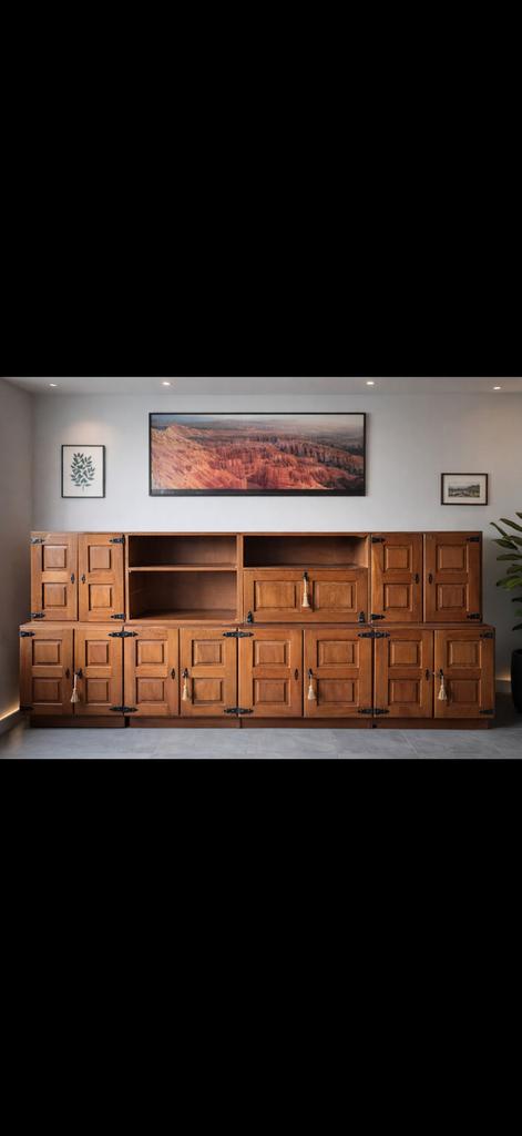 Grand buffet / vaisselier modulable en 8 éléments, Maison & Meubles, Armoires | Buffets, Avec porte(s), Enlèvement