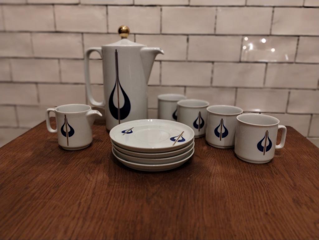 Vintage Space Age Koffieservies – Johann Seltmann Vohenstrau, Antiek en Kunst, Antiek | Servies los, Ophalen