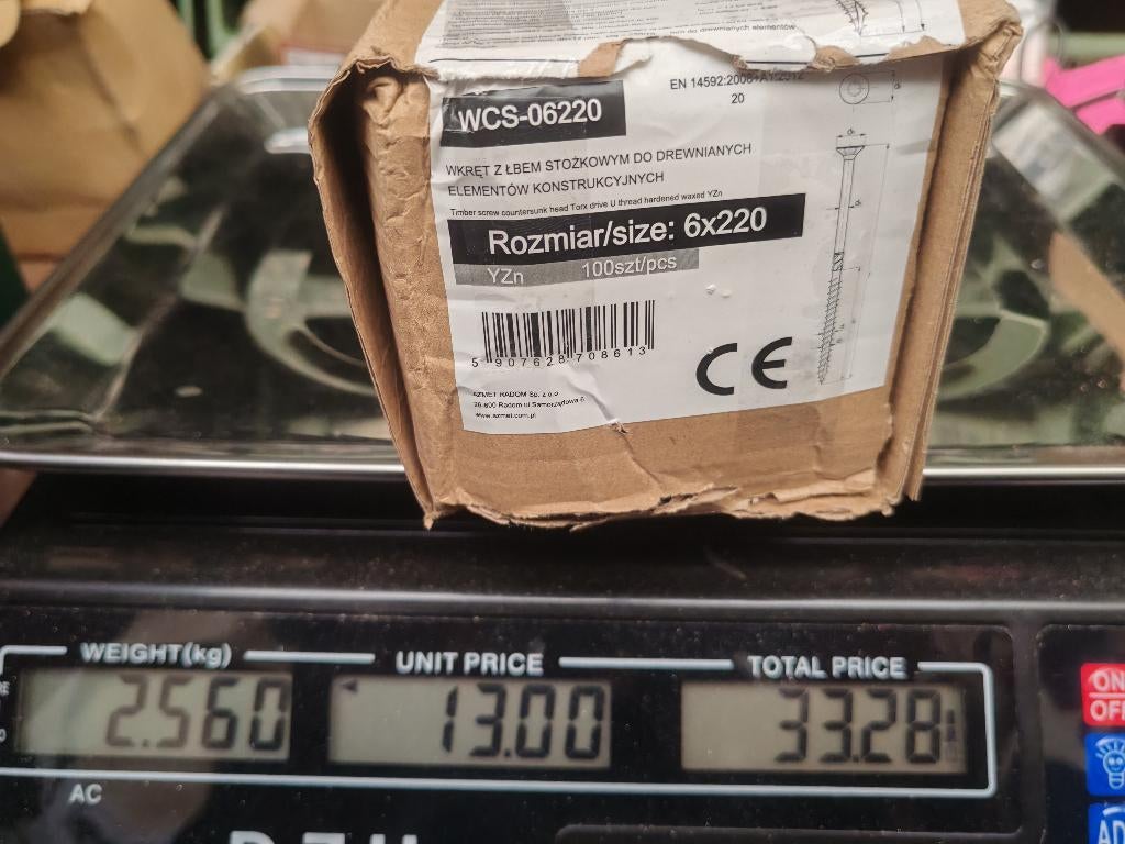 Visserie boite de 100 vis à bois torx tx 6x220, Ophalen of Verzenden, Nieuw