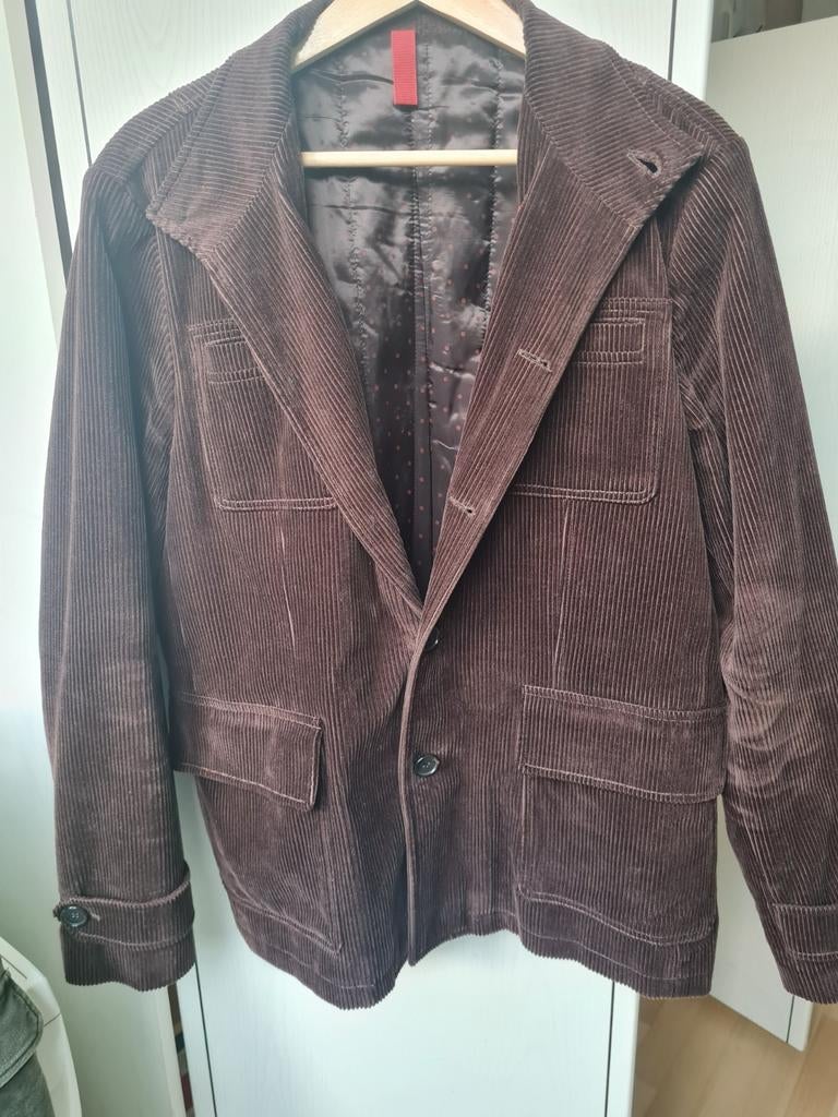 Strelli homme bruine blazer mooie voering maat  52 oversized, Kleding | Heren, Ophalen, Maat 52/54 (L), Zo goed als nieuw, Strelli homme