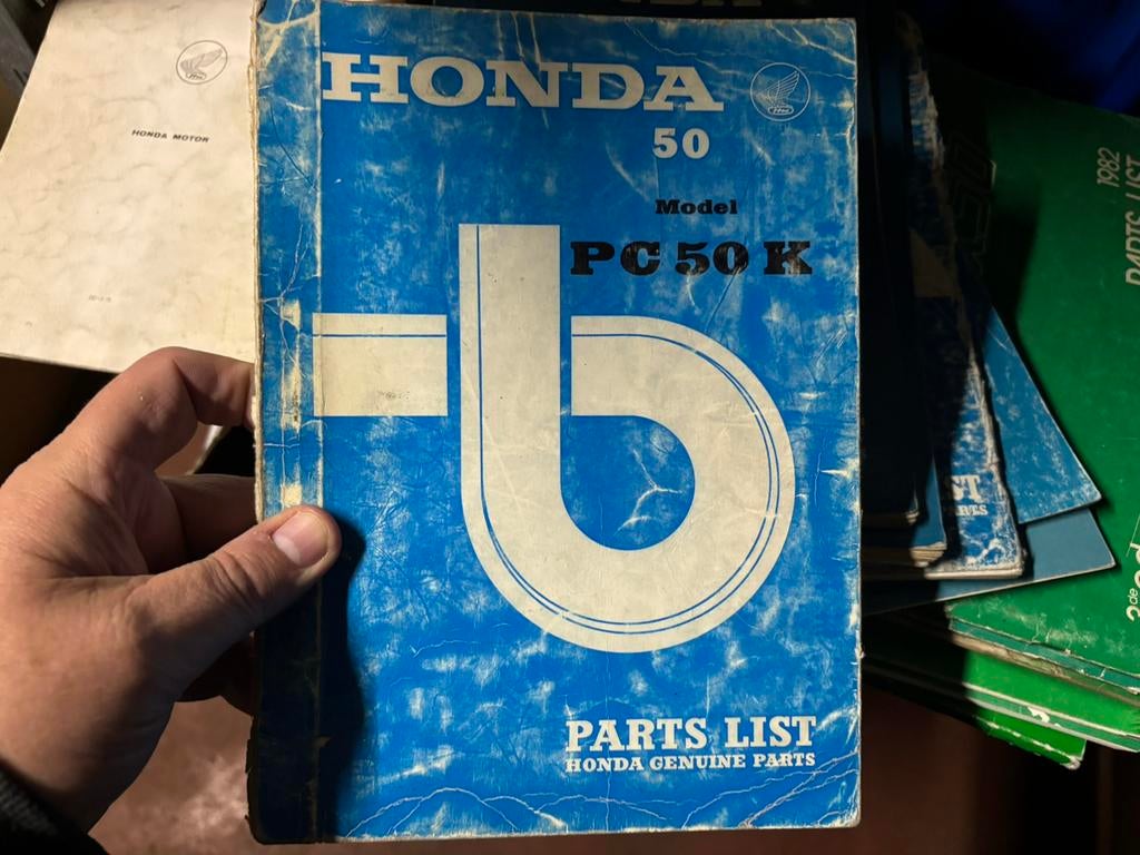Partslist Honda PC50K, onderdelenlijsten, Ophalen of Verzenden, Honda