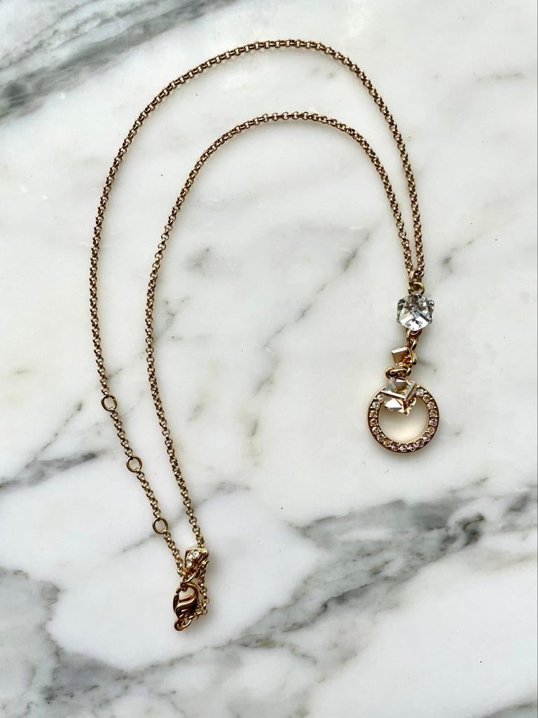 Swarovski ketting met kristallen, Ophalen of Verzenden, Zo goed als nieuw