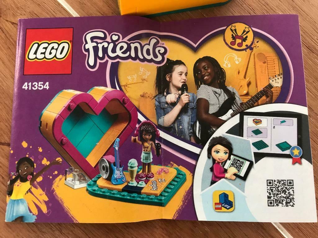 Lego Friends 41354 Andrea's Heart Box, Ophalen of Verzenden, Zo goed als nieuw, Complete set, Lego
