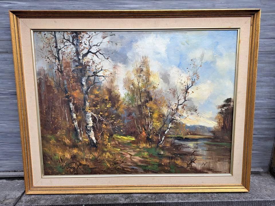 huile sur toile signe jean jacques foulon, Antiquités & Art, Enlèvement ou Envoi
