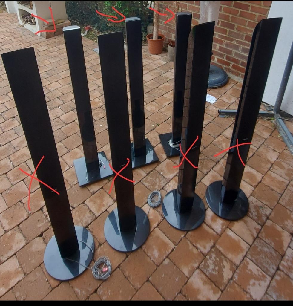 Enceinte et centrale,subwoofer,barre de son,ampli, Enlèvement, Utilisé, Subwoofer, Philips