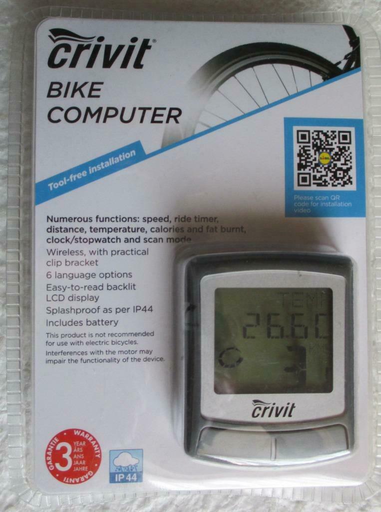 'Crivit' - Compteur Vélo (Sans Fil), Fietsen en Brommers, Ophalen of Verzenden, Nieuw