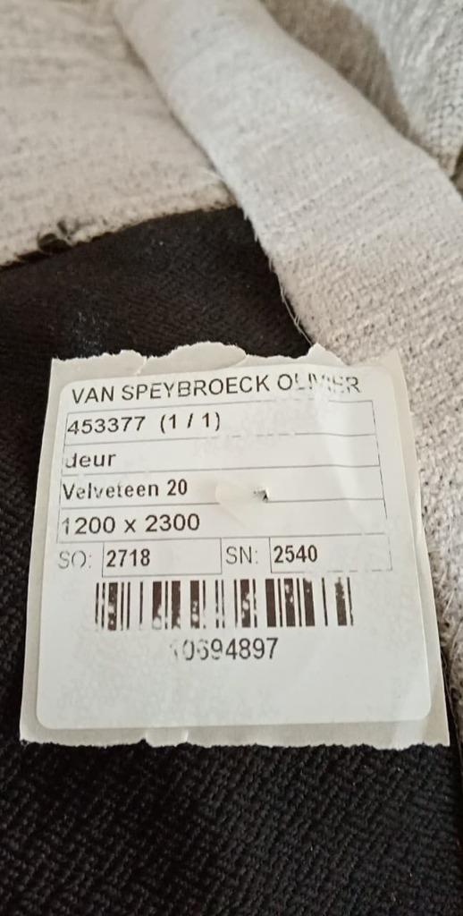 gordijn deur 1.20 m x 2.30 m extra zware stof, 100 tot 150 cm, Ophalen of Verzenden, Zo goed als nieuw, 200 cm of meer