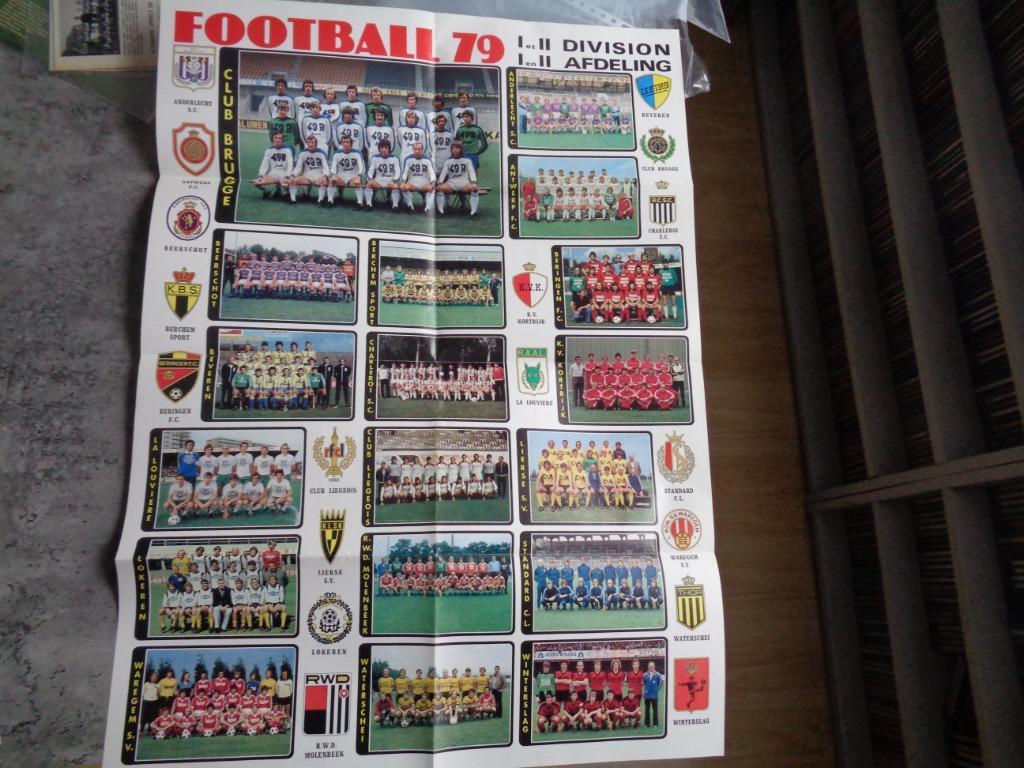 PANINI VOETBAL POSTER FOOTBALL 79  anno 1979, Verzamelen, Ophalen of Verzenden