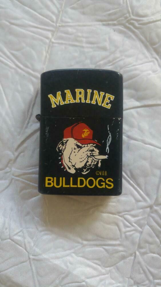 Briquet Aansteker U.S.N. Marine Bulldogs, Collections, Enlèvement ou Envoi, Utilisé, Briquet