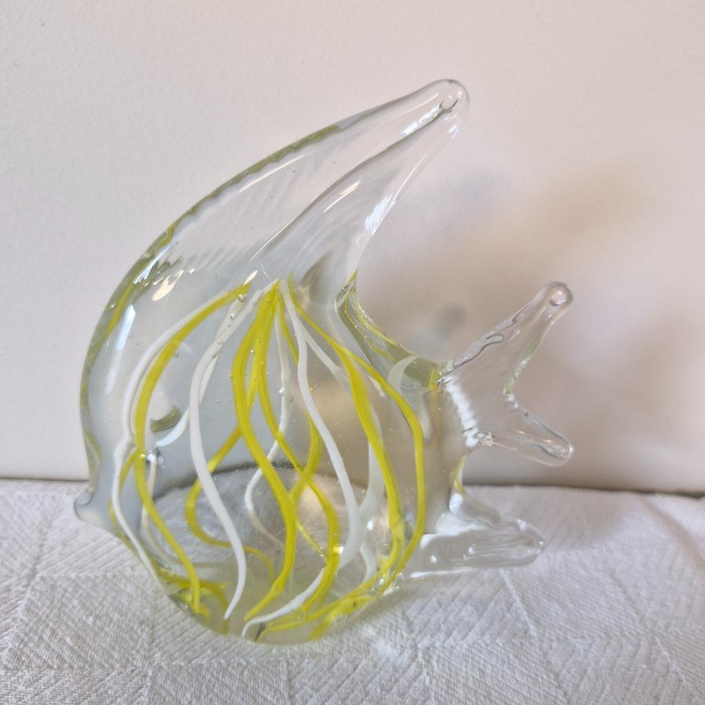 Sculpture de poisson vintage en verre de Murao, Enlèvement ou Envoi