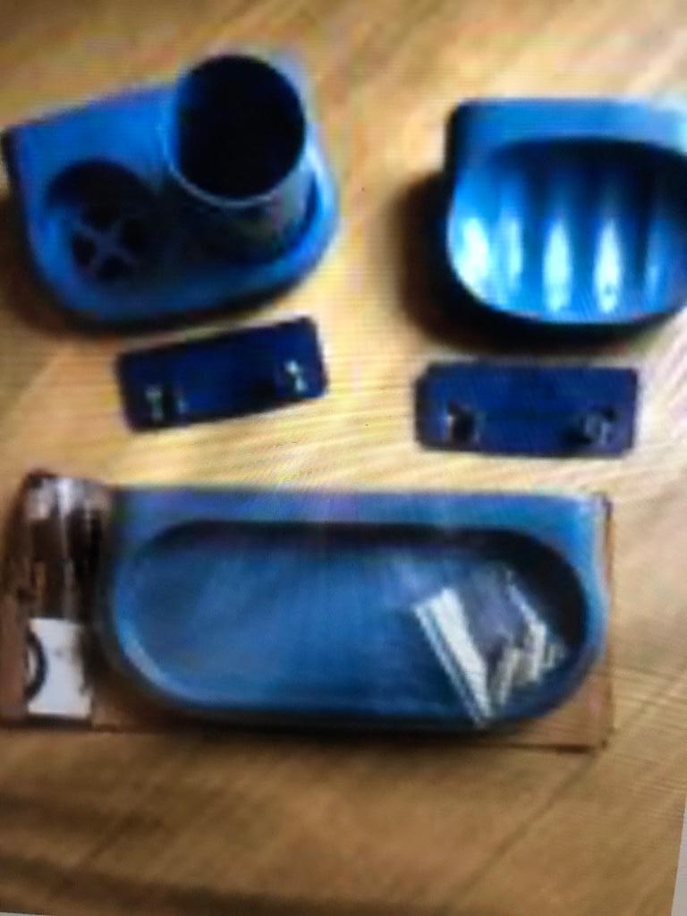 Badkameraccessoires, Ophalen, Zo goed als nieuw, Blauw, Overige typen