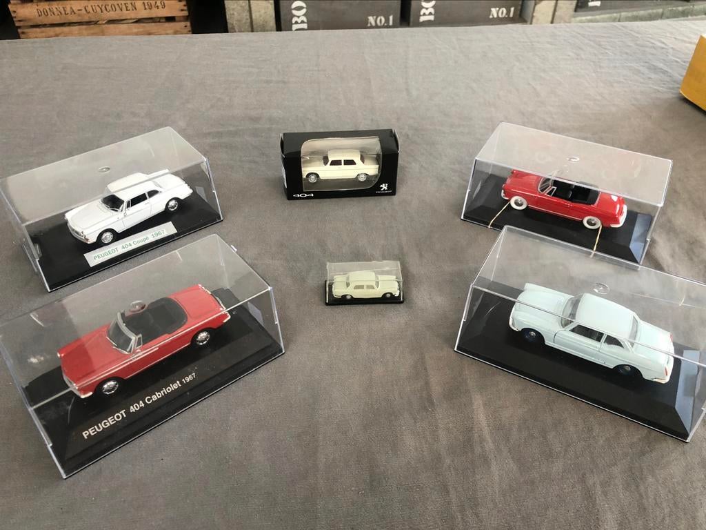 lot collection Peugeot 404 eligor norev quiralu, Hobby en Vrije tijd, Modelauto's | 1:43, Zo goed als nieuw, Norev, Ophalen