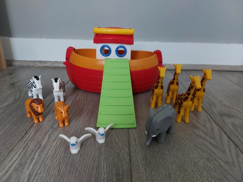 Playmobil 123 meeneem ark van Noach, Kinderen en Baby's, Speelgoed | Playmobil, Ophalen, Zo goed als nieuw