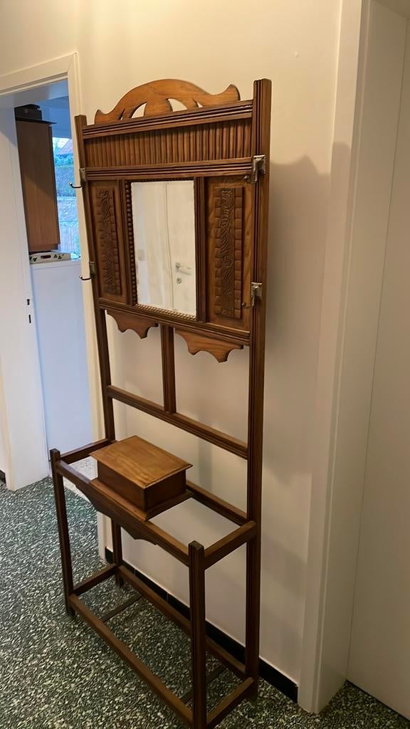 Kapstokmeubel, stijl Art Déco, met spiegel, Enlèvement, Utilisé