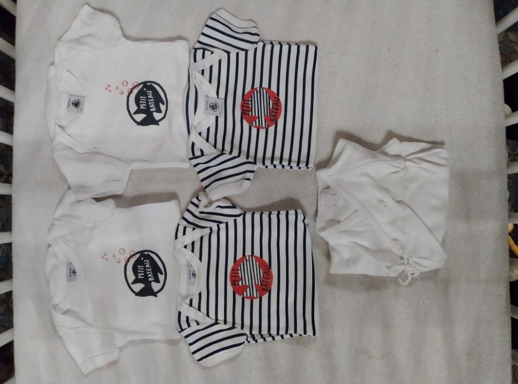 5 body petit bateau 68-74, Neuf, Garçon ou Fille, Petit Bateau, Enlèvement