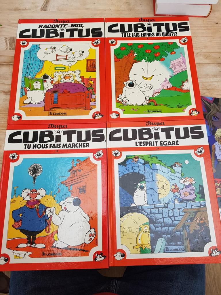 4 x Dupa CUBITUS No 7 - 8 - 12 - 21 et EO 1982/1989 tintin, Plusieurs BD, Enlèvement ou Envoi, Comme neuf, Dupa