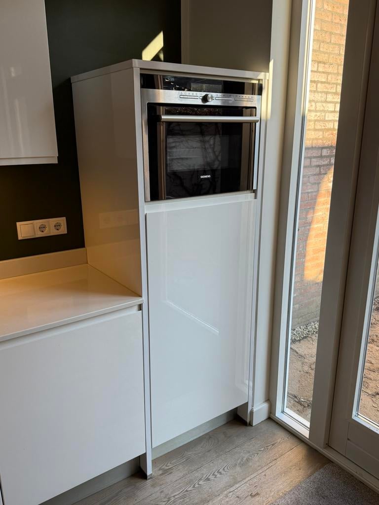 Complete Nette Moderne Hoekkeuken + Apparatuur GEDEMONTEERD, Ophalen of Verzenden, Composiet, Hoekkeuken