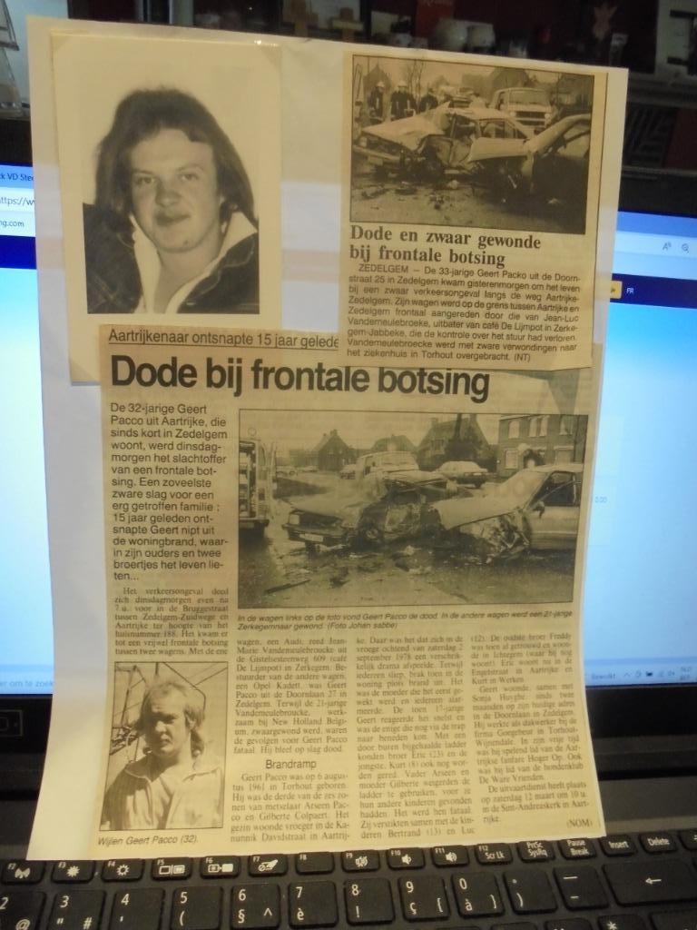 dp Geert Packo, Ophalen of Verzenden, Bidprentje