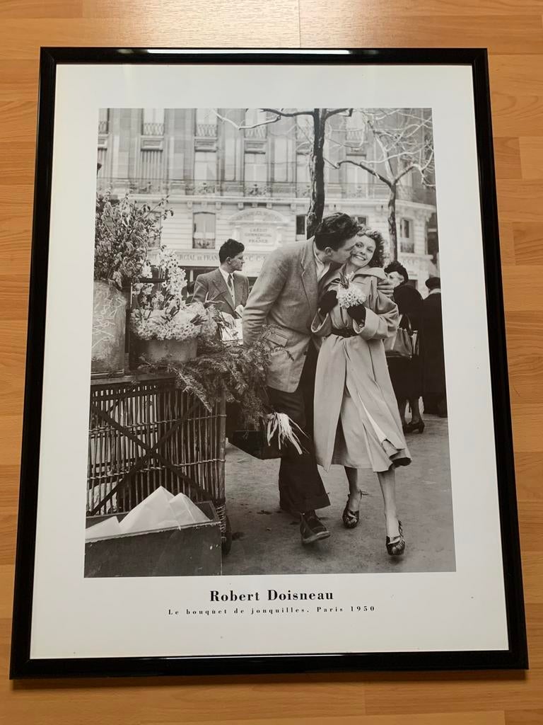 Te Koop :Kader met poster Robert Doisneau., Antiek en Kunst, Ophalen