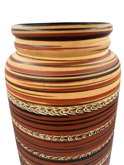 West-Duitse terracotta vloervaas, Huis en Inrichting, Woonaccessoires | Vazen, Overige kleuren, -, -, Ophalen of Verzenden