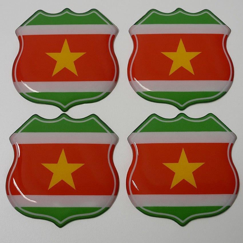 3D Suriname gel vlag stickers UV-bestendig, Verzamelen, Verzenden, Nieuw, Overige typen
