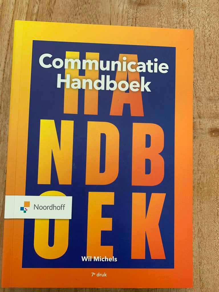 Wil Michels - Communicatie handboek, Boeken, Ophalen, Wil Michels