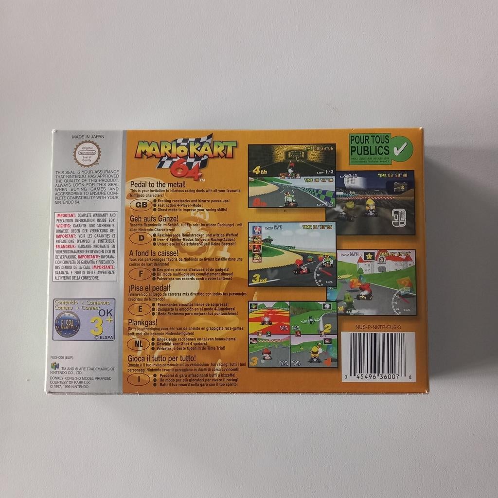 Mario kart 64 Nintendo 64, Games en Spelcomputers, Ophalen of Verzenden, Zo goed als nieuw