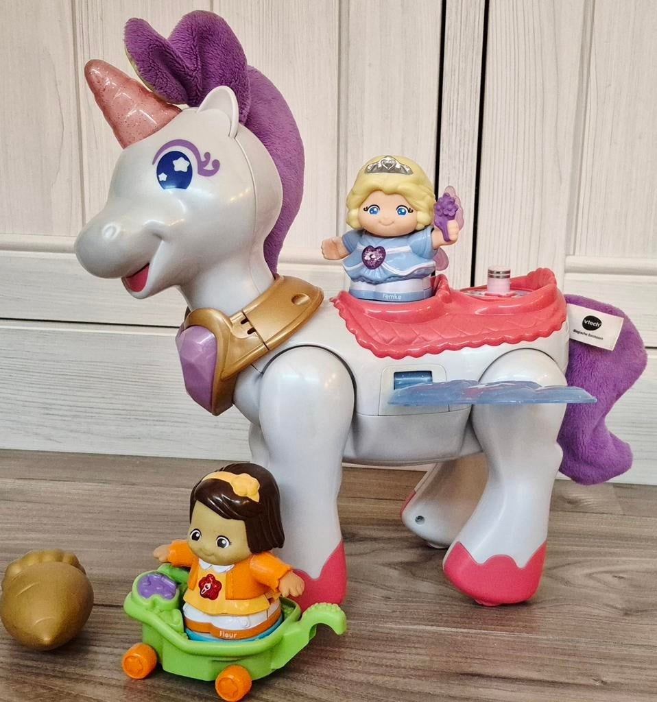 VTech Vrolijke Vrienden Magische Eenhoorn + extra vriendje, Kinderen en Baby's, Speelgoed | Vtech, Ophalen, Zo goed als nieuw