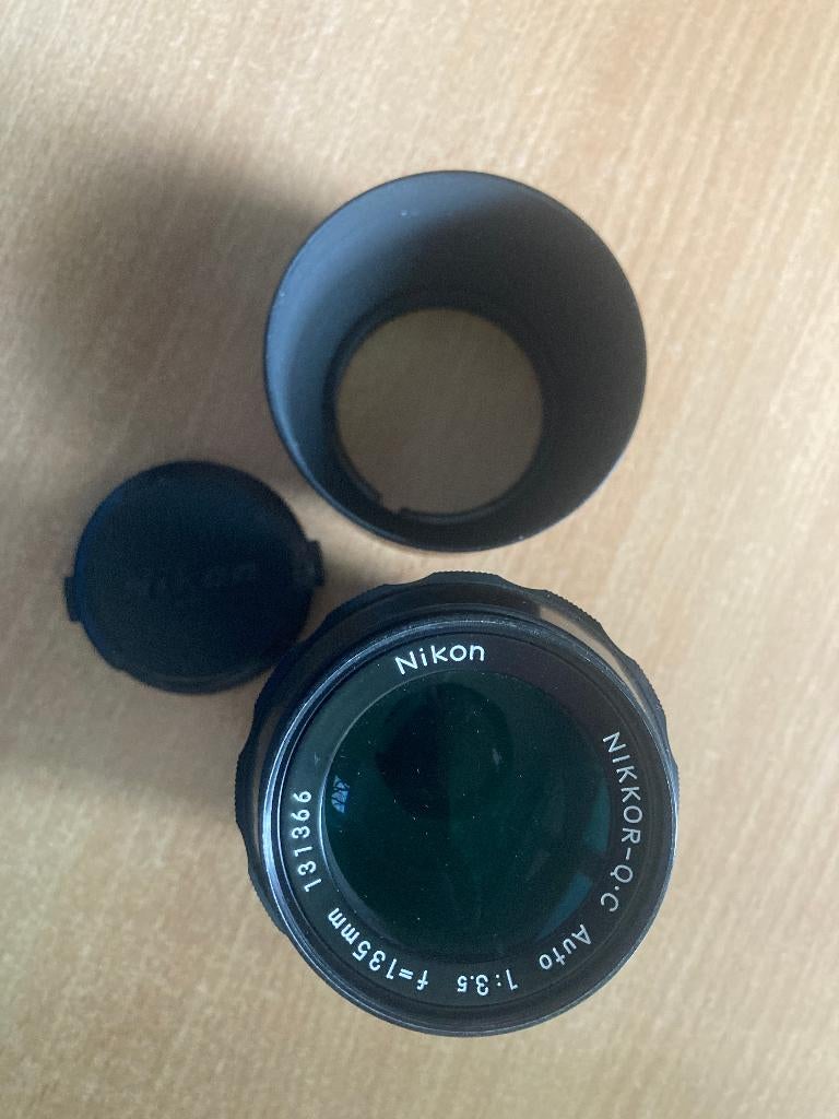 Nikon Nikkor-Q.C Auto 135mm f/3.5 – vintage lens, Ophalen of Verzenden, Gebruikt, Spiegelreflex, Nikon