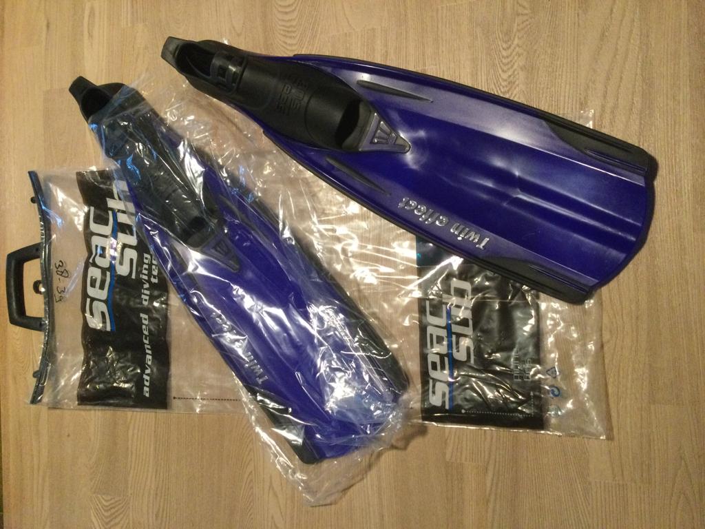 Uit Reststock : Seac Sub Twin effect Fins 38/39 Nieuw, Watersport en Boten, Duiken, Ophalen of Verzenden, Nieuw, Zwem- of Duikvliezen