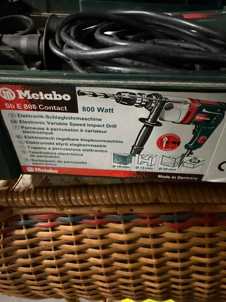 Voor handige harry Metabo, Variabele snelheid, Ophalen, Boormachine, Gebruikt