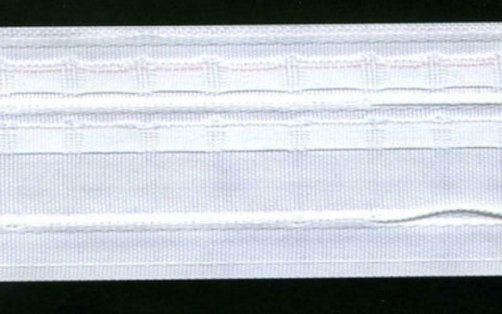 Verzamellint voor gordijn...rufflette wit 50 mm - 3 counts, Ophalen of Verzenden, Nieuw, Blauw
