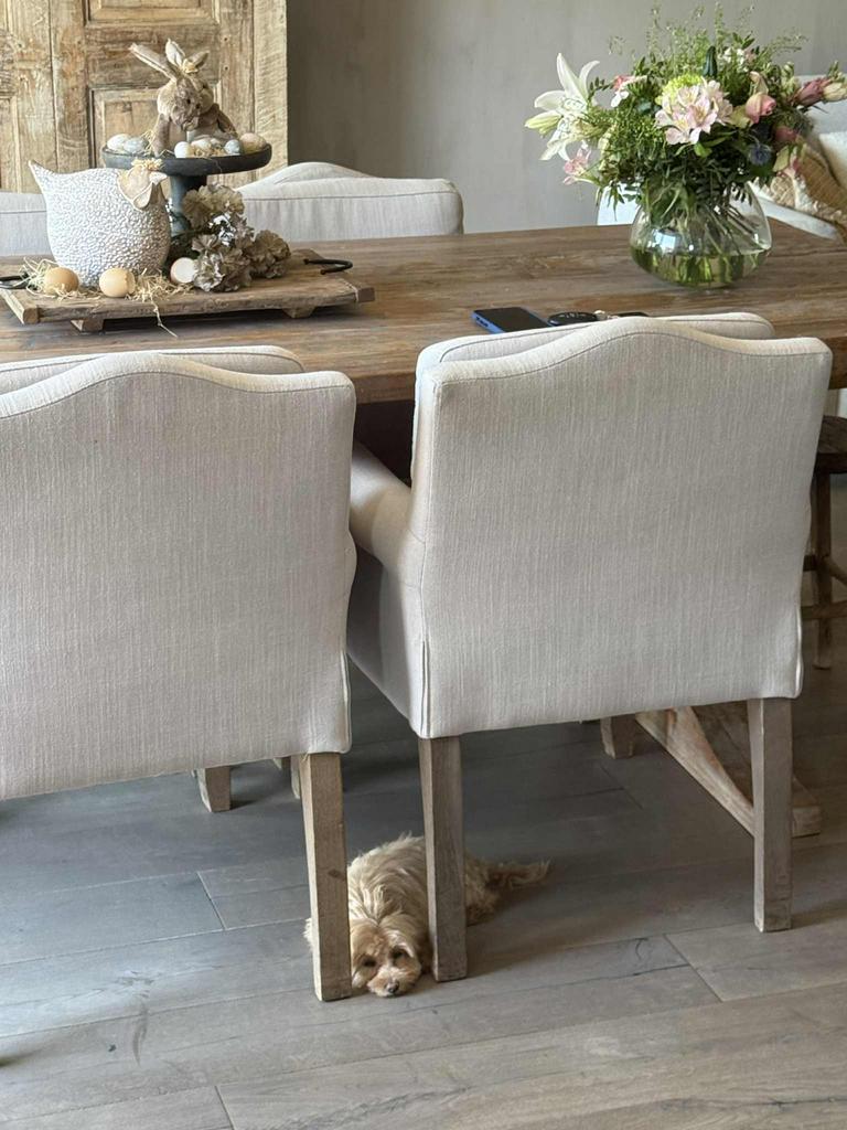 Eetkamer stoelen 4 stuks, Ophalen, Vier, Stof, Landelijk