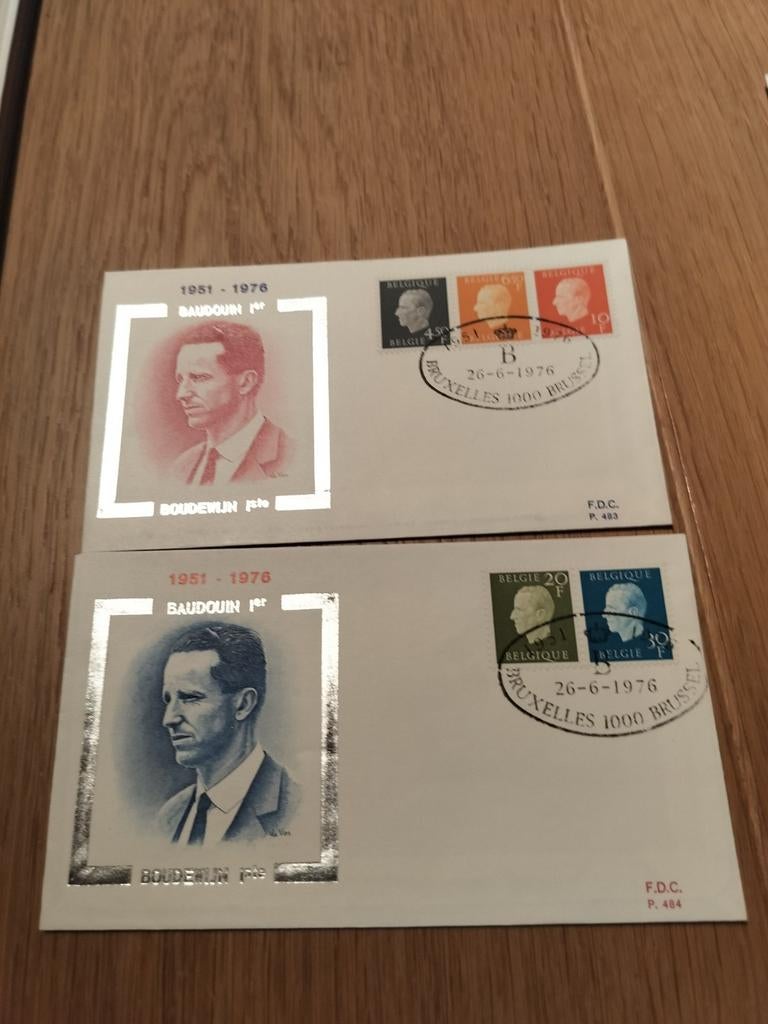 Timbres des feuilles 50/51 de 1976 sur 2 FDC Campo Rodan, Timbres & Monnaies, Timbres | Enveloppes premier jour, Enlèvement ou Envoi