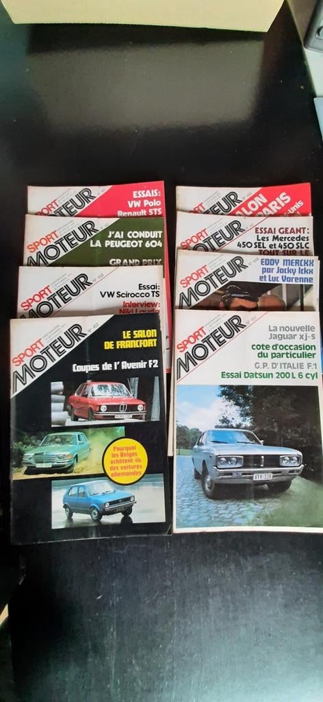 Magazines automobiles Sport Moteur 1974 1795 19 pièces, Livres, Enlèvement ou Envoi, Comme neuf