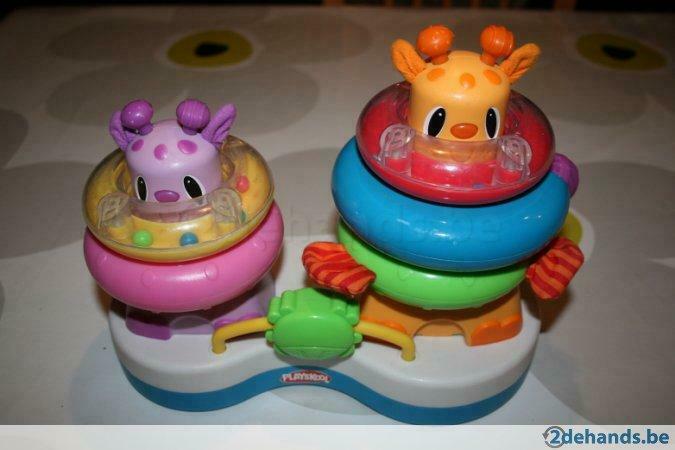 Playskool, giraffen met ringen, Kinderen en Baby's, Speelgoed | Educatief en Creatief, Ophalen of Verzenden, Gebruikt