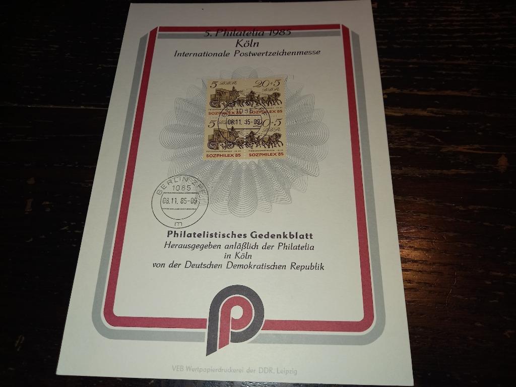 DDR SONDERBLAD 2965/66 lot 662, Ophalen of Verzenden, DDR
