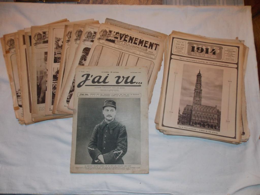 lot Journaux de la Première Guerre mondiale, Enlèvement ou Envoi, Utilisé, Autres types
