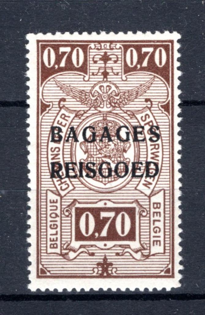 BA7 MNH** 1935 - Spoorwegzegels met opdruk "BAGAGES - REISGO, Envoi
