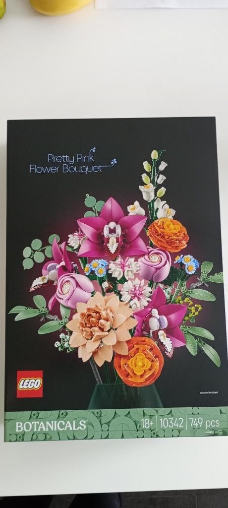nieuwe lego botanical 10342 roze boeket, Ophalen of Verzenden, Nieuw, Complete set, Lego