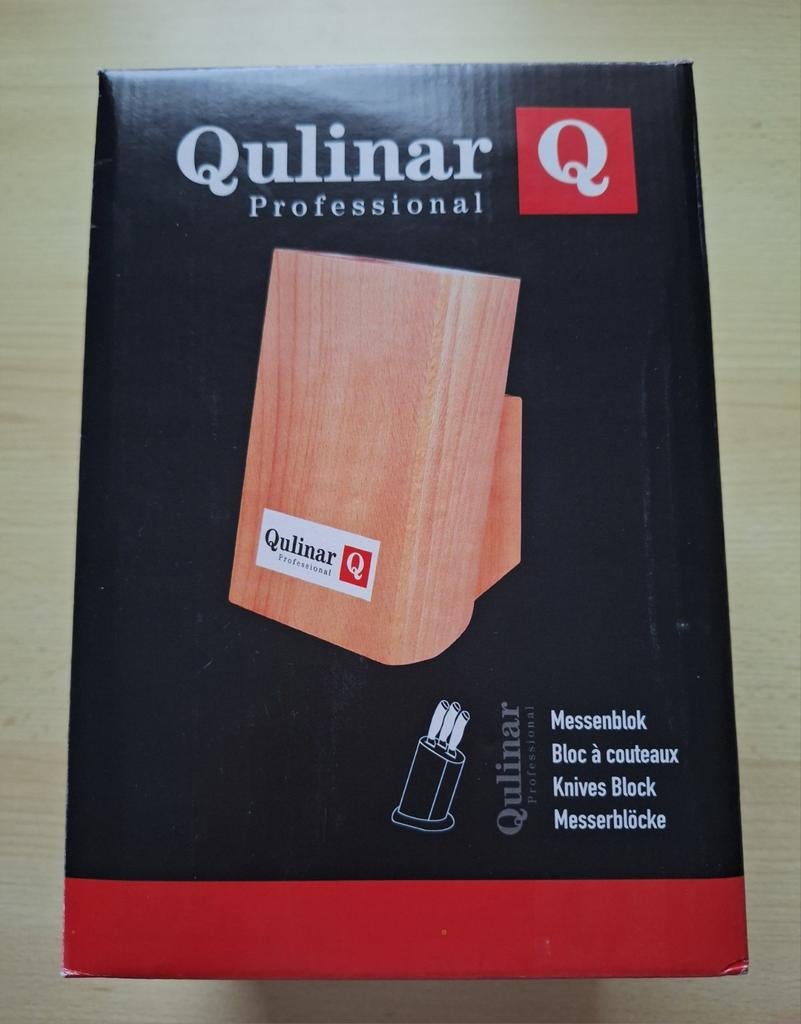 Qulinar houten messenblok, Huis en Inrichting, Keuken | Keukenbenodigdheden, Ophalen, Nieuw