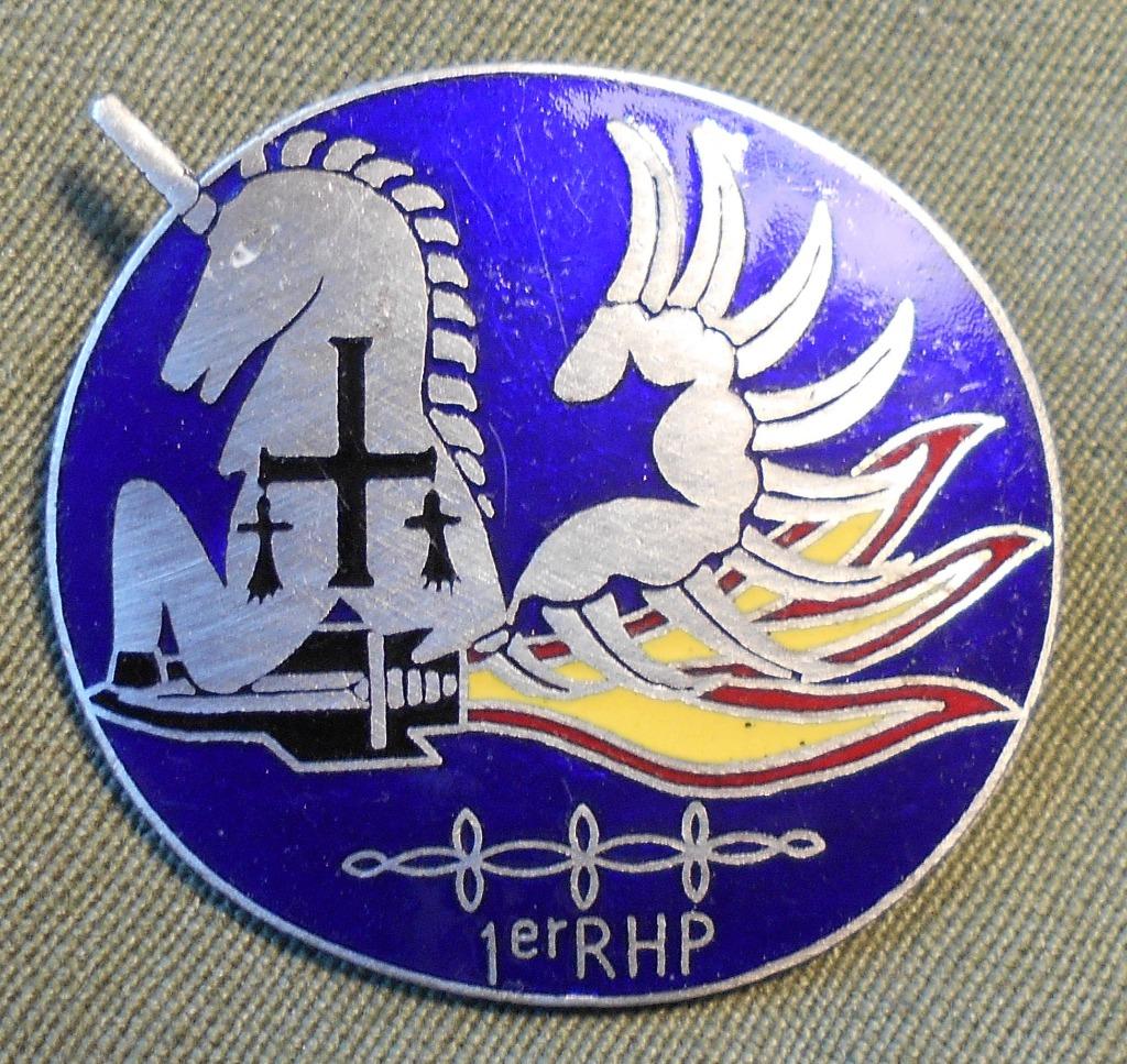 FRANCE / PARA / 1er RHP.  Peloton-Anti-Char  ( PAC. ), Envoi, Armée de terre, Emblème ou Badge