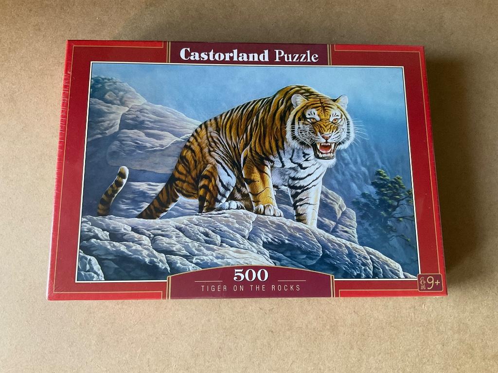 Puzzel gevaarlijke tijger, 500 stukjes, Enlèvement ou Envoi, 500 à 1500 pièces, Neuf, Puzzle