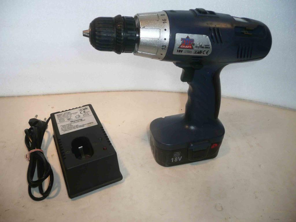 perceuse visseuse TOP Craft  18V + chargeur, Ophalen of Verzenden, Gebruikt