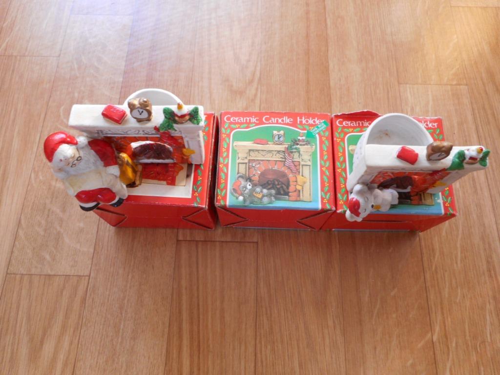 NIEUWE KERSTMAN TEELICHTHOUDERS, Ophalen of Verzenden, Nieuw